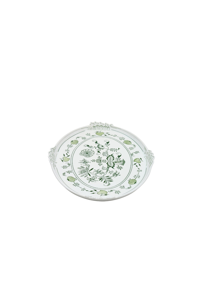 CESKY PORCELAN DUBİ 1860 Cibulak Oval Tepsi Yeşil