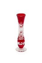 ELSA CRYSTAL Bohemia Lunaria Küçük Vazo Kırmızı