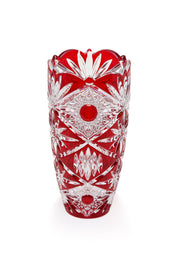 ELSA CRYSTAL Bohemia Maravelle Kapalı Ağız Vazo Kırmızı