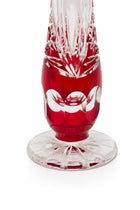 ELSA CRYSTAL Bohemia Lunaria Küçük Vazo Kırmızı