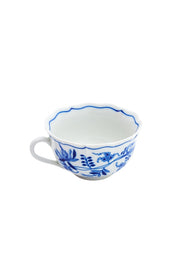 CESKY PORCELAN DUBİ 1860 Cibulak Fincan ve Fincan Tabağı Mavi