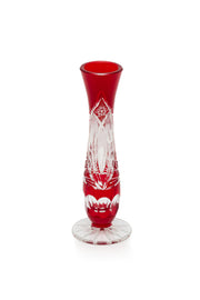 ELSA CRYSTAL Bohemia Lunaria Büyük Vazo Kırmızı