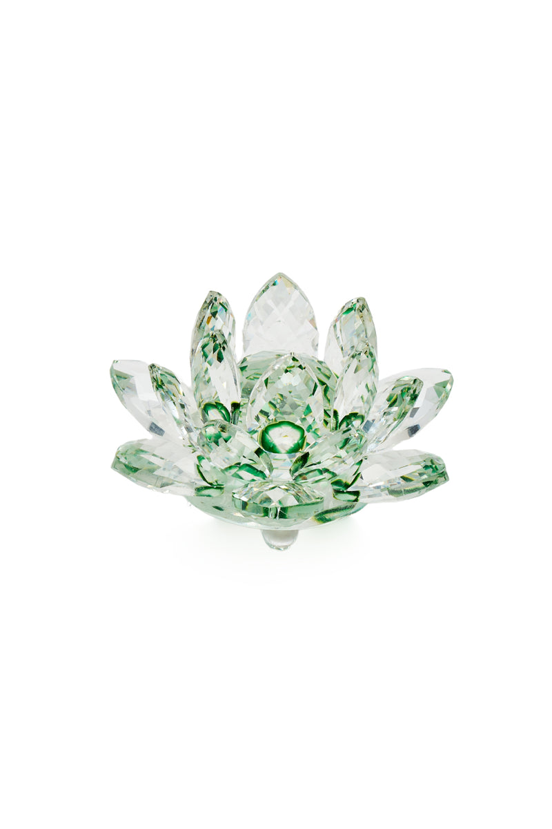 ELSA CRYSTAL Bohemia Oceanna Lotus Küçük Ebat Yeşil