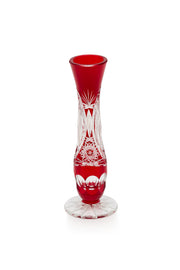 ELSA CRYSTAL Bohemia Lunaria Büyük Vazo Kırmızı