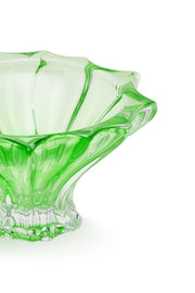 ELSA CRYSTAL Bohemia Lunaria Küçük Tabak Yeşil