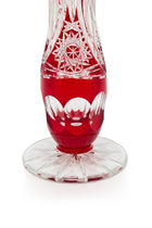 ELSA CRYSTAL Bohemia Lunaria Büyük Vazo Kırmızı