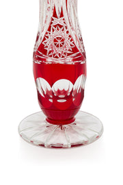 ELSA CRYSTAL Bohemia Lunaria Büyük Vazo Kırmızı