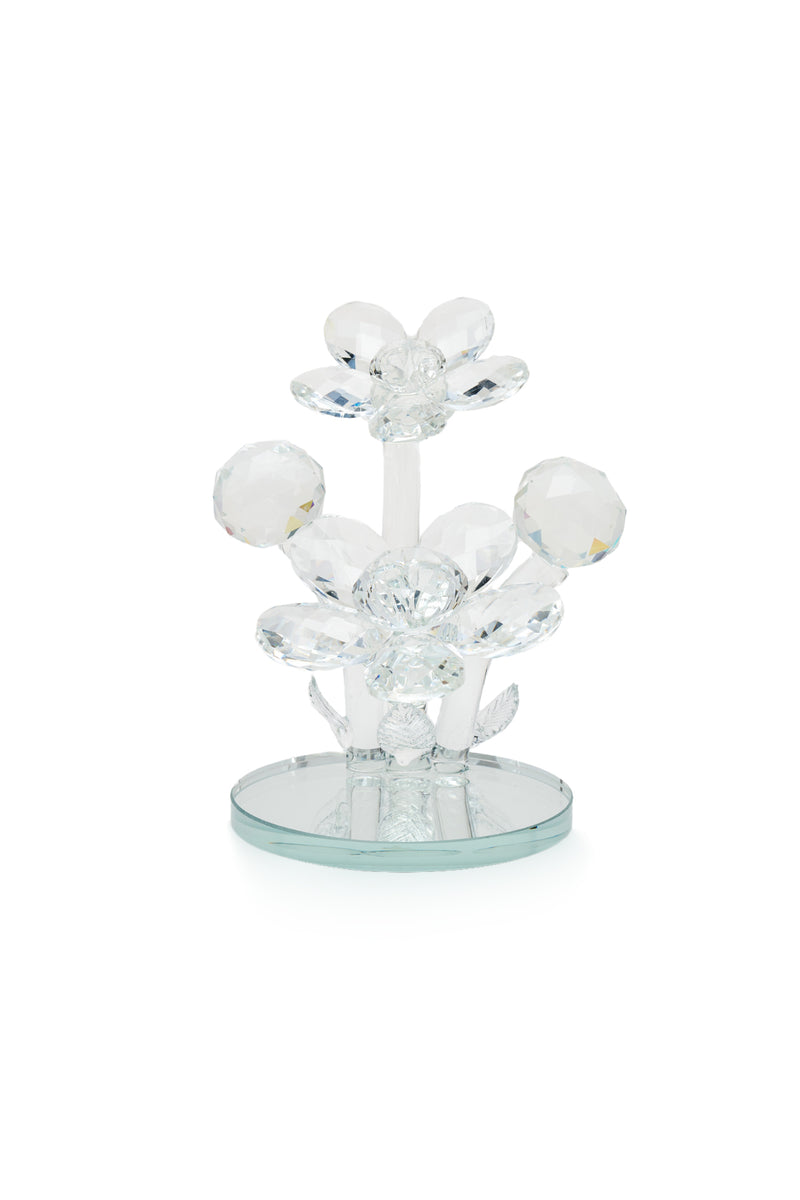 ELSA CRYSTAL Bohemia Oceanna Çiçek Figür Beyaz