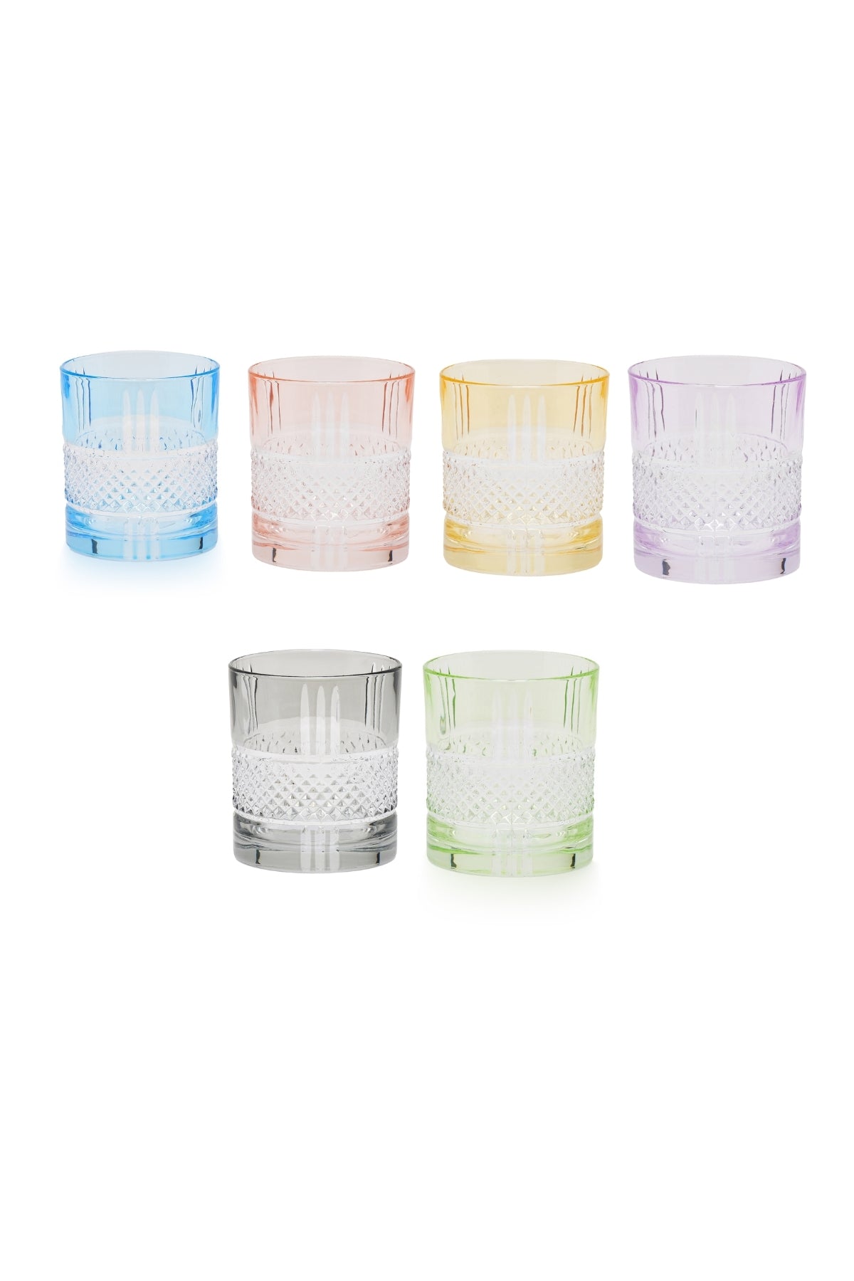ELSA CRYSTAL Bohemia Frostella Brillante Tumbler Bardağı (6'lı Set)