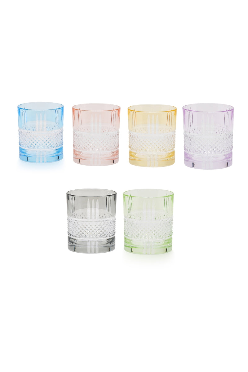 ELSA CRYSTAL Bohemia Frostella Brillante Tumbler Bardağı (6'lı Set)