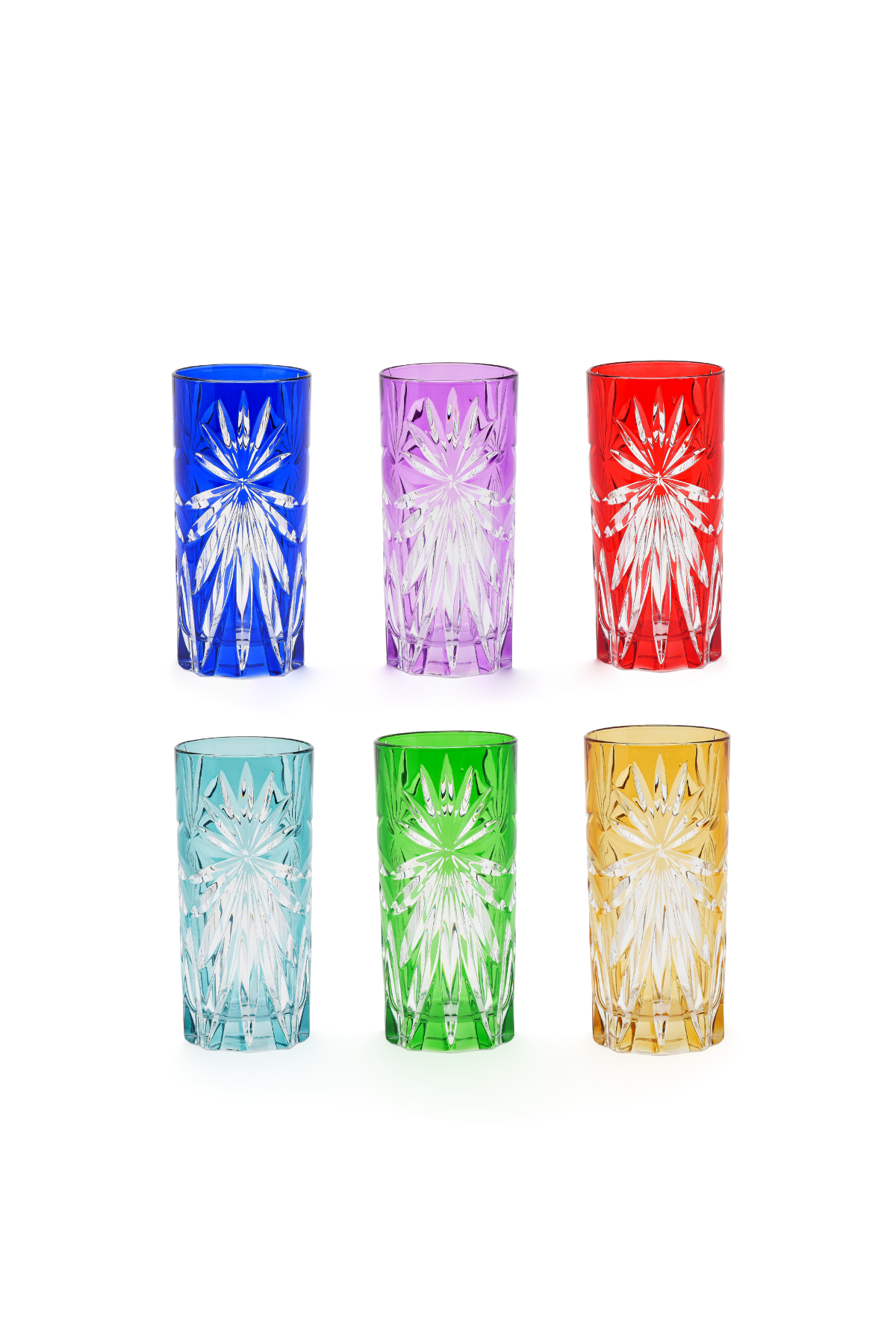 ELSA CRYSTAL Bohemia Laguna Oasis Long Meşrubat Bardak (6'lı Set)