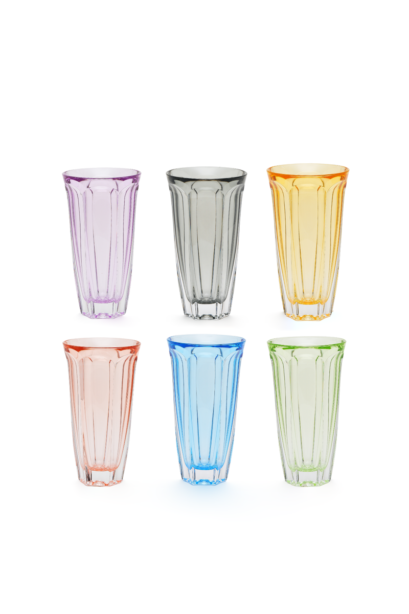 ELSA CRYSTAL Bohemia Aurora Meşrubat Bardak (6'lı Set)